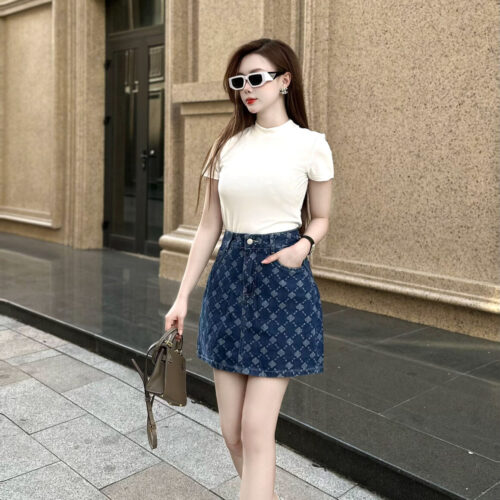 Alternative view of Chân Váy Jeans Nữ có lót in tràn