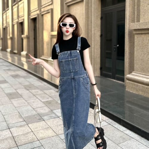 Alternative view of Yếm Jeans Nữ Thân Trước