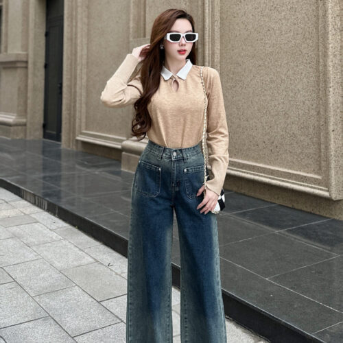 Alternative view of Áo Len Nữ Cổ Sơ Mi