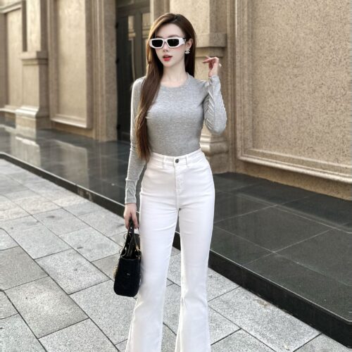 Áo Bozip Dài Tay Cổ Tròn Dáng Crop