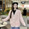 Áo Len Nữ Cardigan Phối Viền Trắng