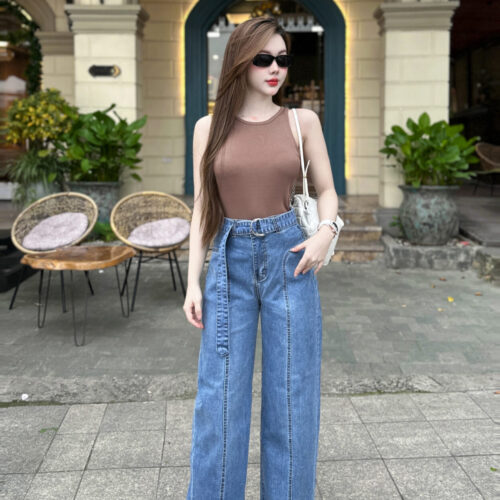 Alternative view of Quần Jeans Nữ Can Giữa Có Đai