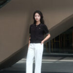 Áo Len Nữ Cardigan Cổ Polo Kéo Khóa Ngắn Tay Túi Ngực